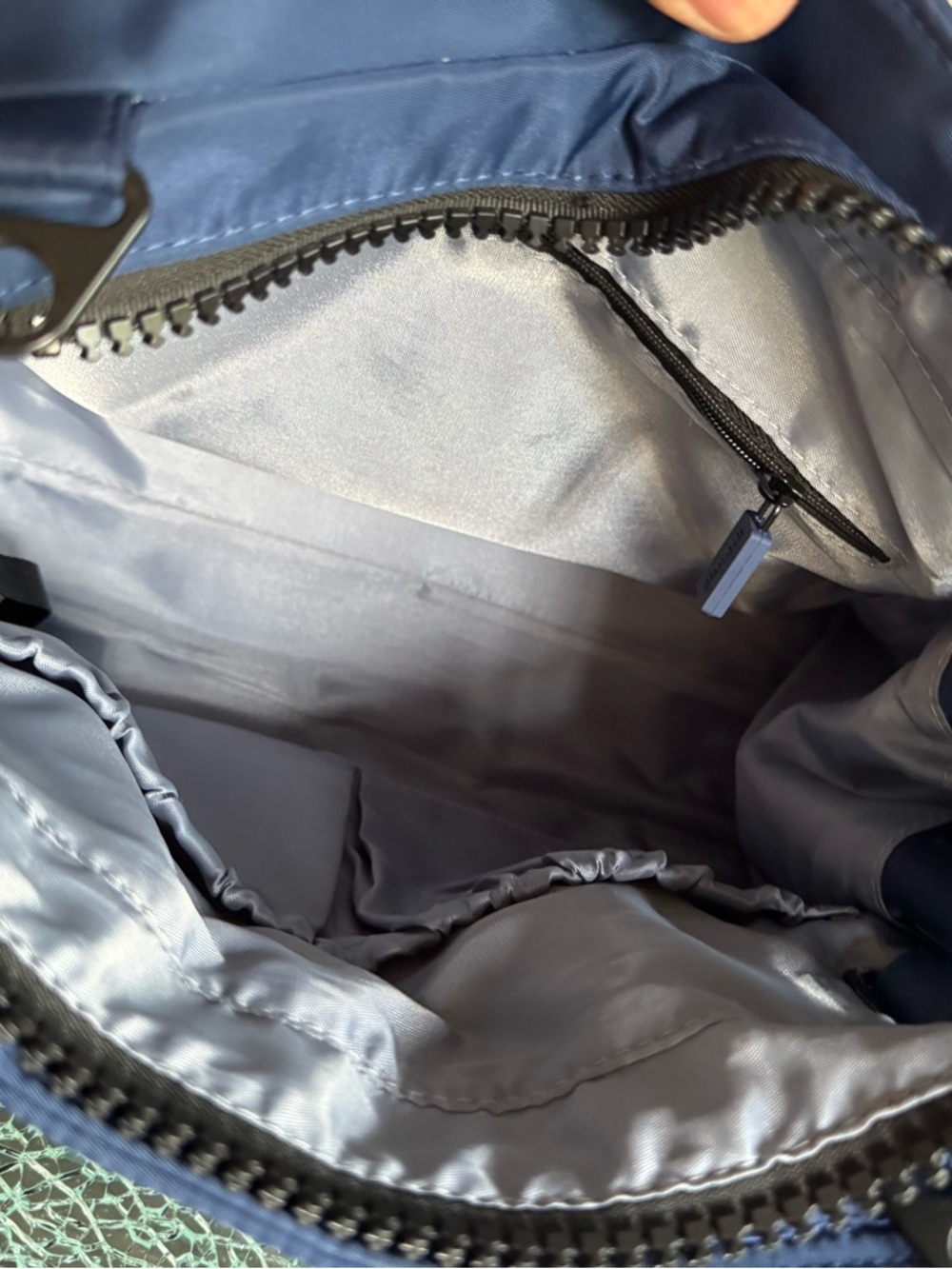 IHKWIP Navy Quilted Tote Bag with Braided Strap - Picture 6 of 9